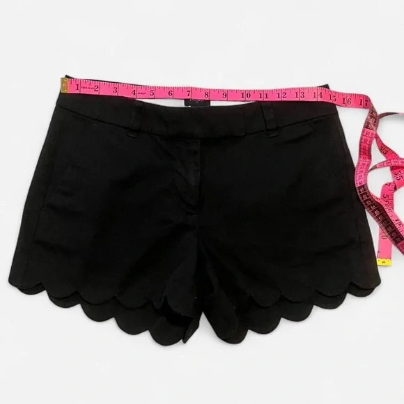 J. Crew Scalloped Chino Shorts Mid Rise Preppy Old Money Classic Summer Cotton - Picture 2 of 7
